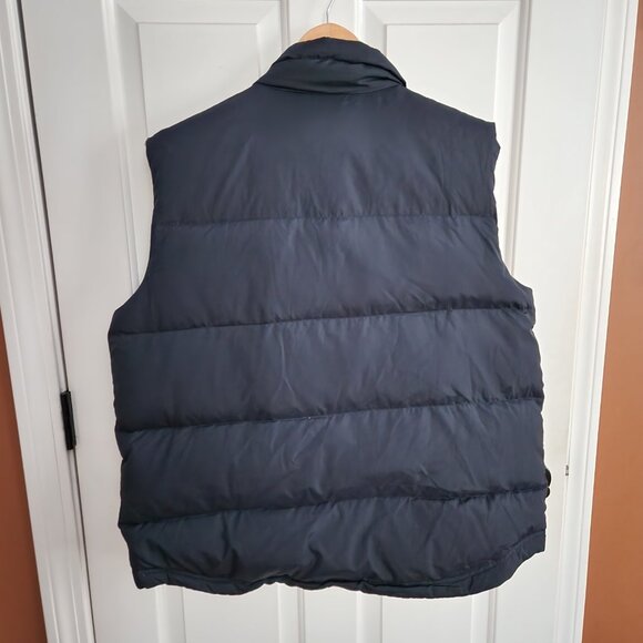 Tommy Hilfiger Goose Feather Down Black Puffer Vest Men XL Full Zip Pockets Logo - Picture 3 of 8